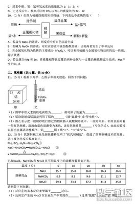 2018年湖南永州中考化学试卷及答案